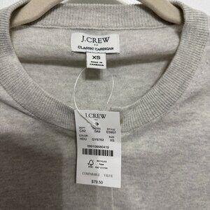 J. Crew Classic Green Cardigan Sweater